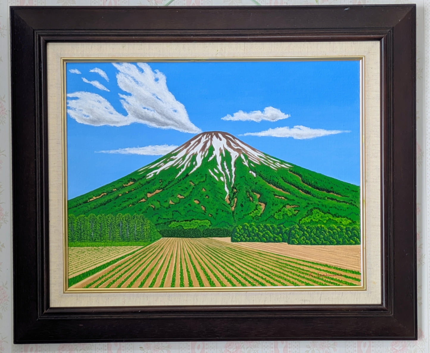 早春の羊蹄山