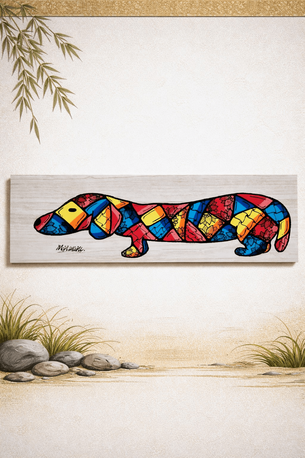 Colorful Dachshund - FROM ARTIST