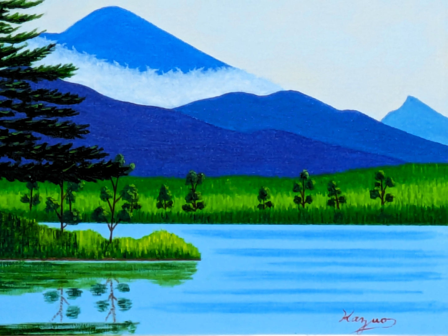 知床の朝霧・F6キャンバスのみ - FROM ARTIST