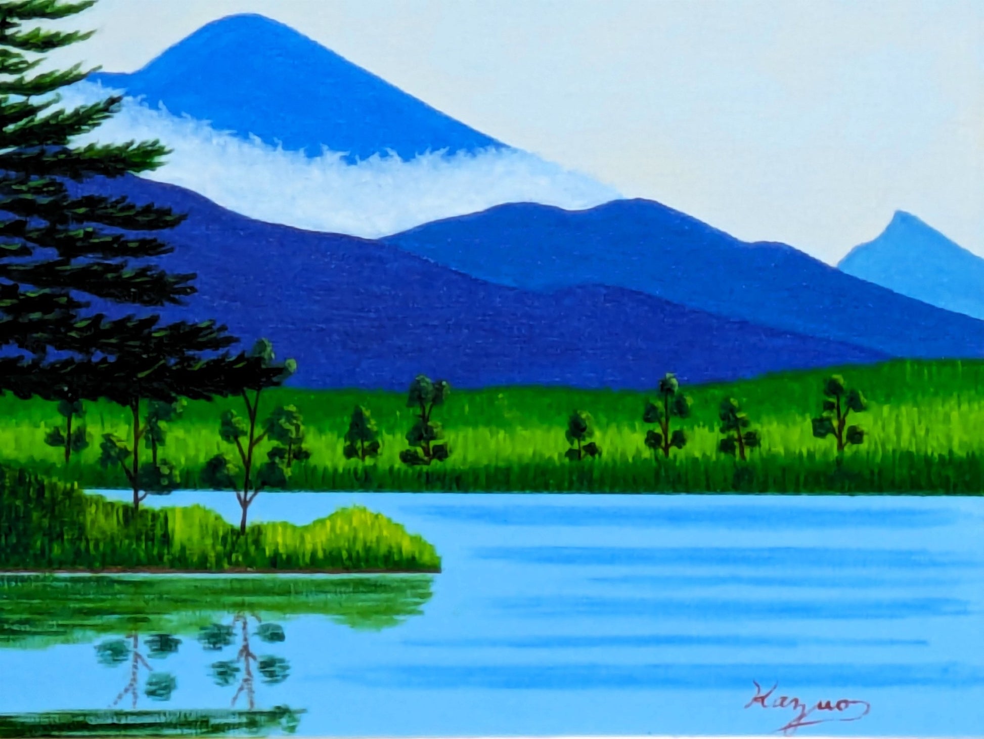 知床の朝霧・F6キャンバスのみ - FROM ARTIST