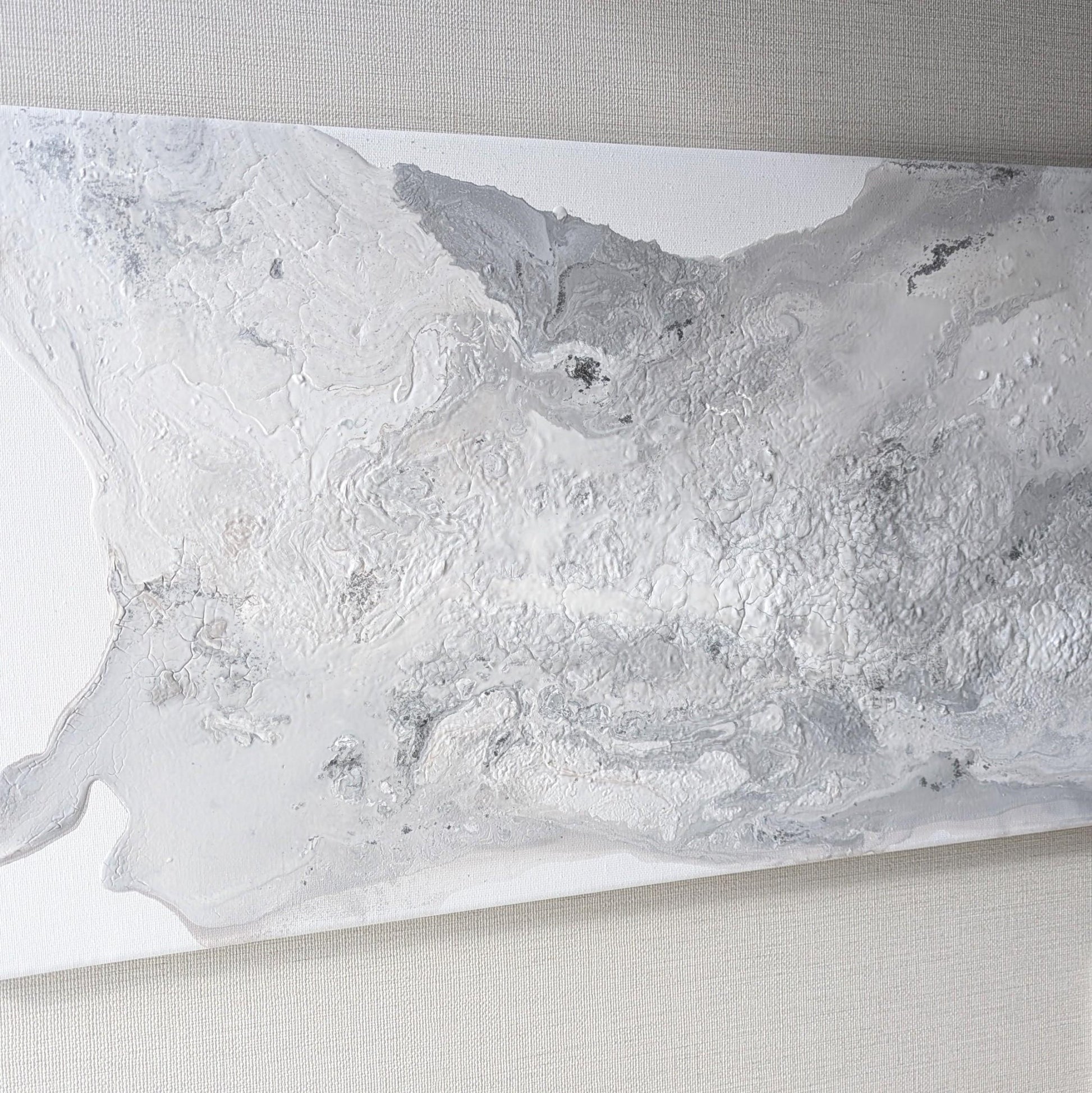 Fulid art 40×80– Monochrome Flow - FROM ARTIST
