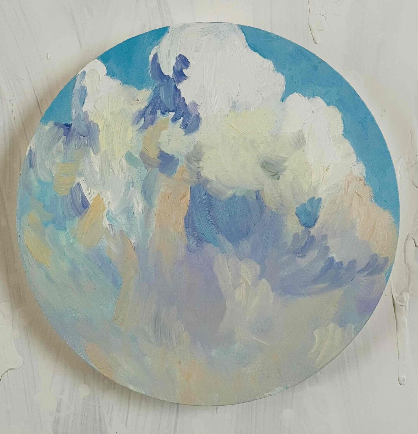 原画・油彩「Genesis」絵画・直径25㎝・アート・丸形キャンバス - FROM ARTIST