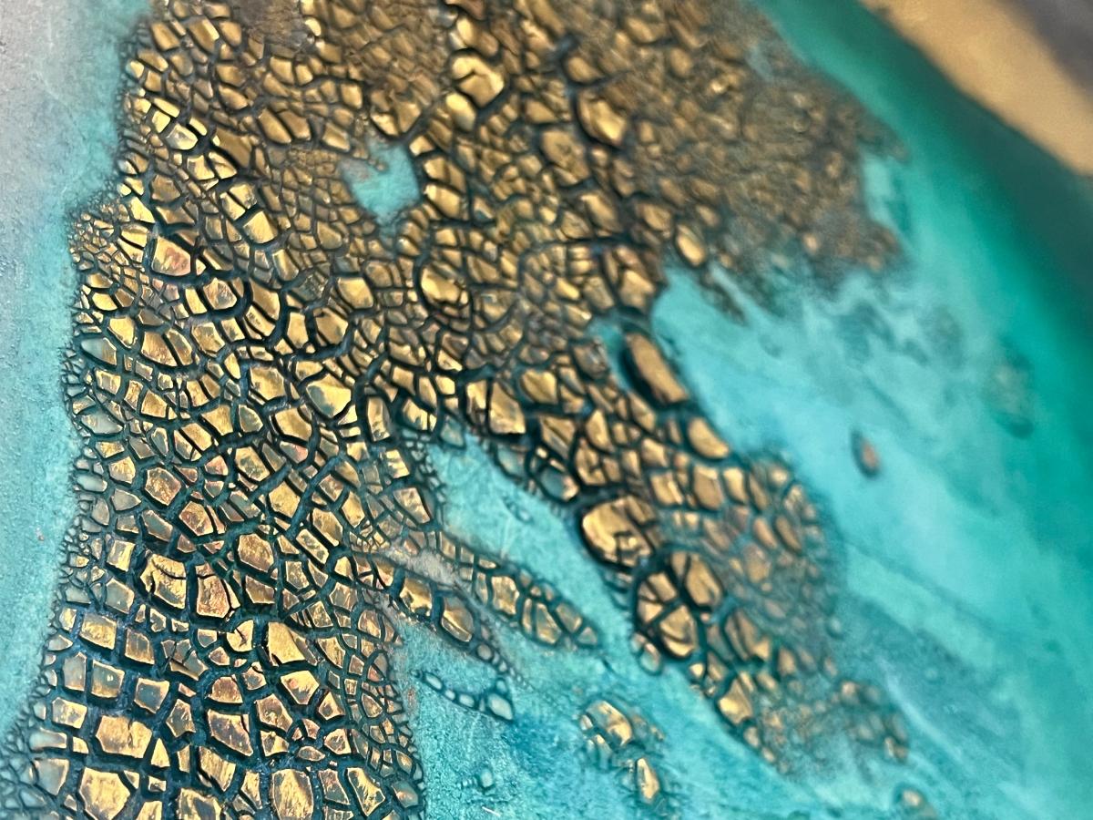 Hidden lake/gold stone - FROM ARTIST