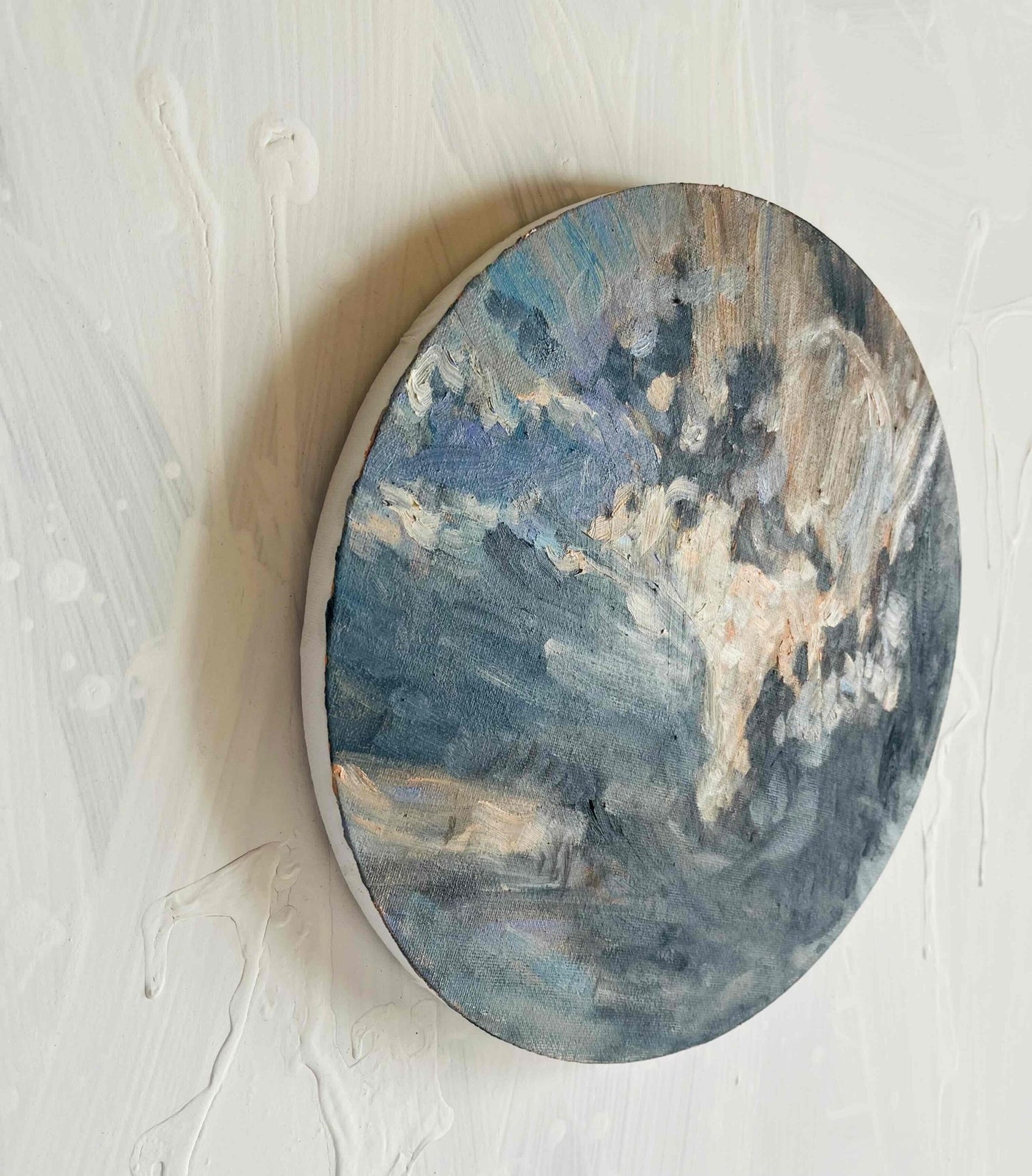 原画・油彩「Khaos」絵画・直径30㎝・アート・丸形キャンバス - FROM ARTIST