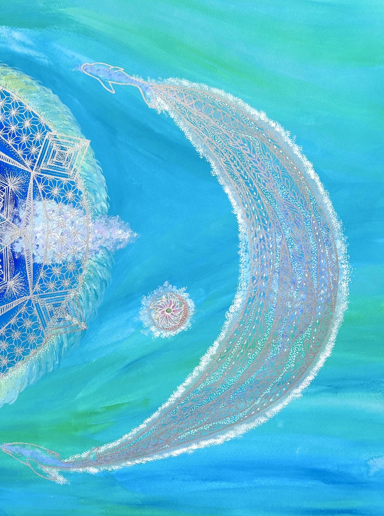 Meditation art : 海。上から、中から／Ocean - From Above, From Within - FROM ARTIST