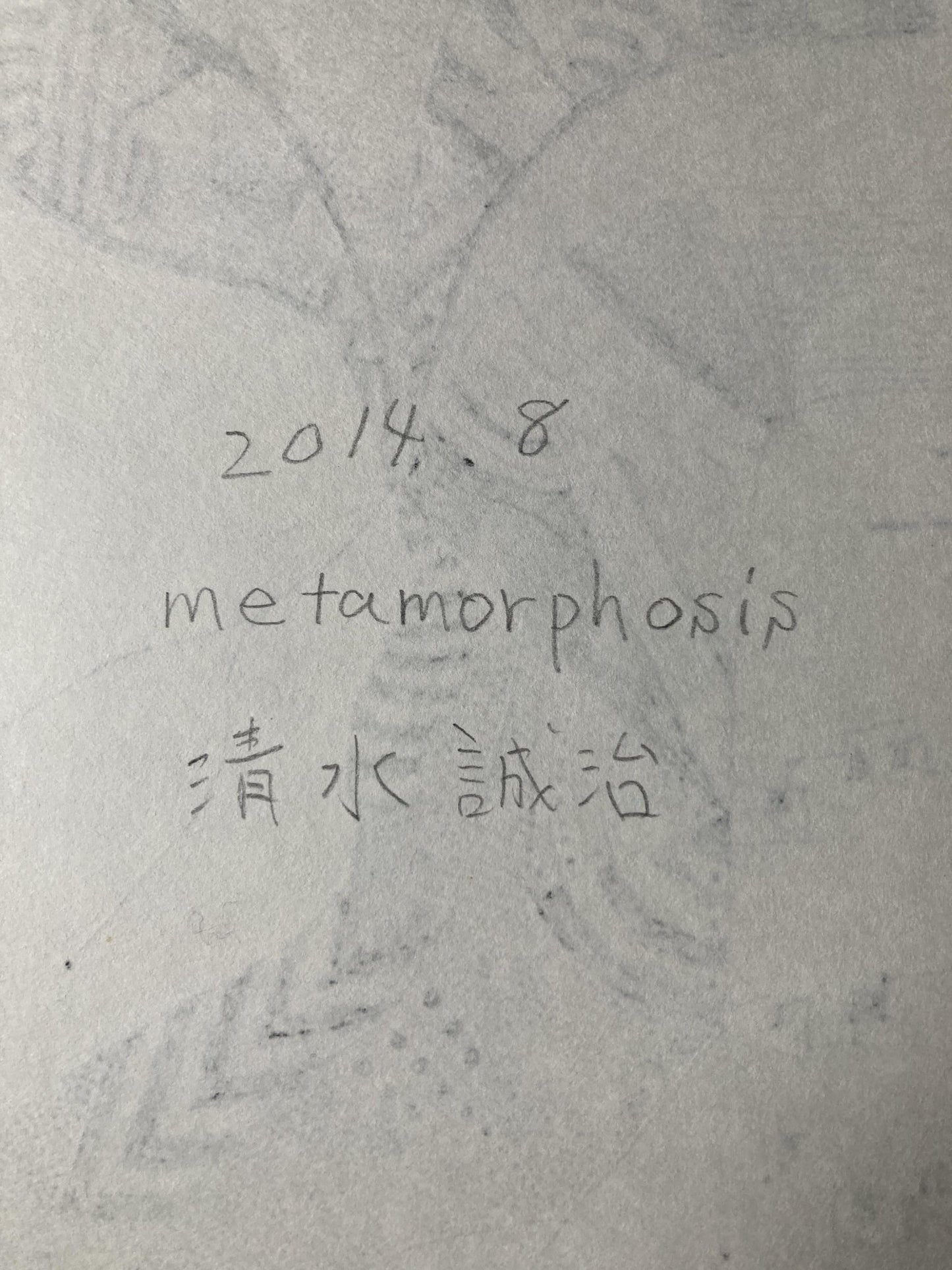 metamorphosis - FROM ARTIST