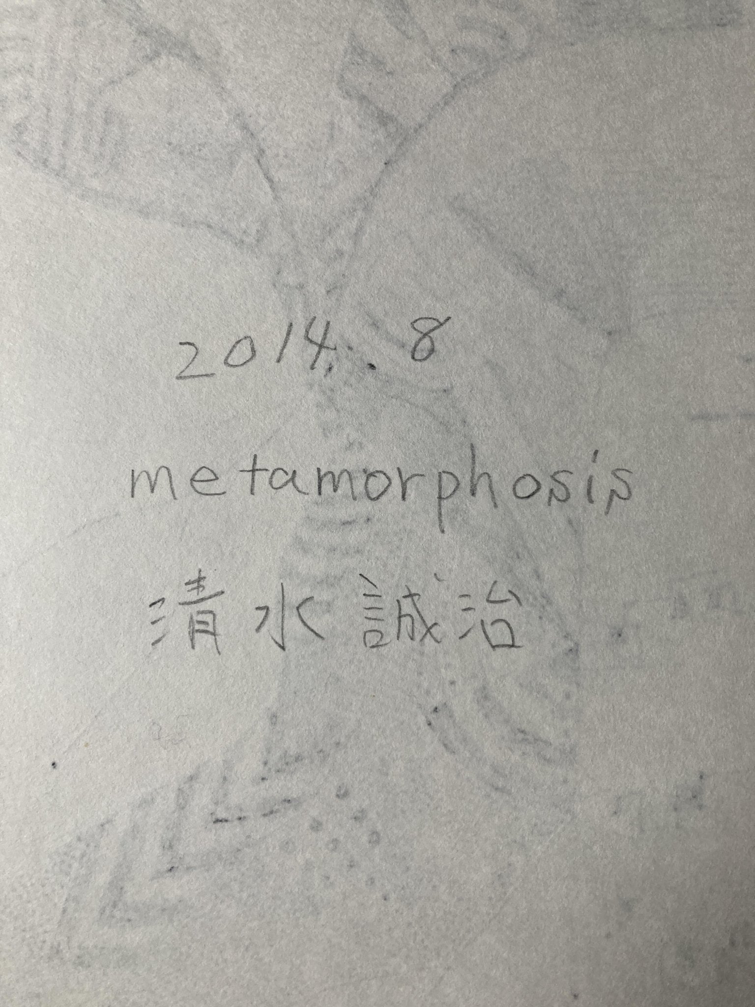 metamorphosis - FROM ARTIST