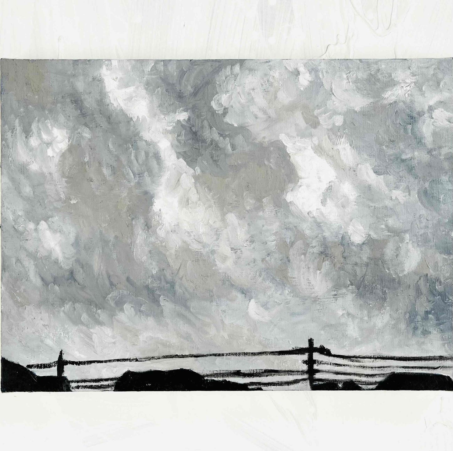 原画・油彩「近所の風景」絵画・ P8（33×46㎝）アート ・キャンバス - FROM ARTIST