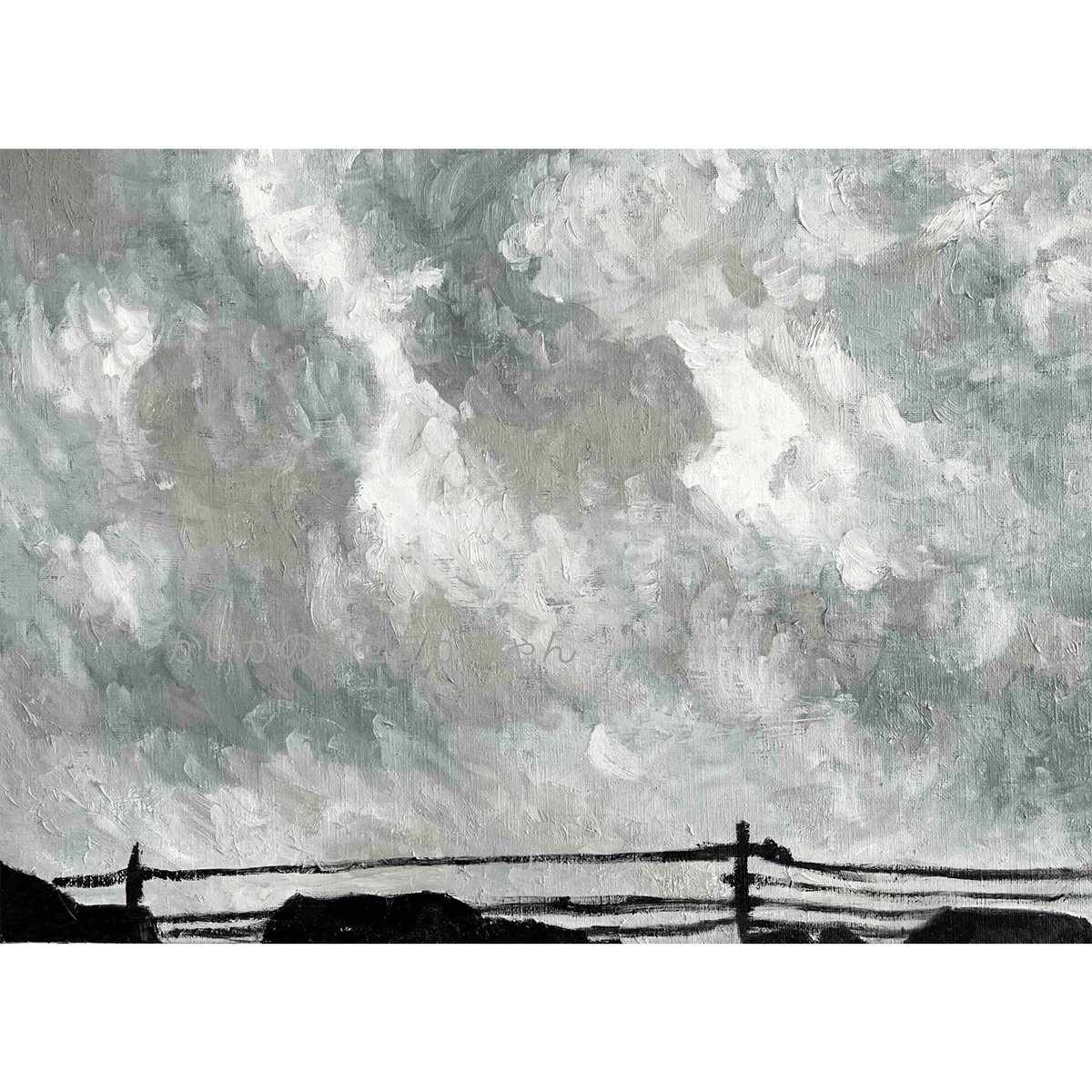 原画・油彩「近所の風景」絵画・ P8（33×46㎝）アート ・キャンバス - FROM ARTIST