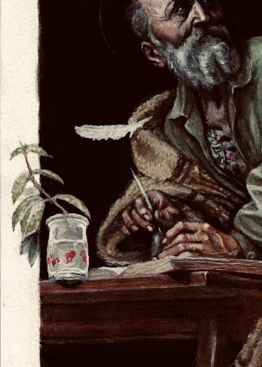 Prisoner Matthew and the Angel – Homage to Caravaggio - FROM ARTIST