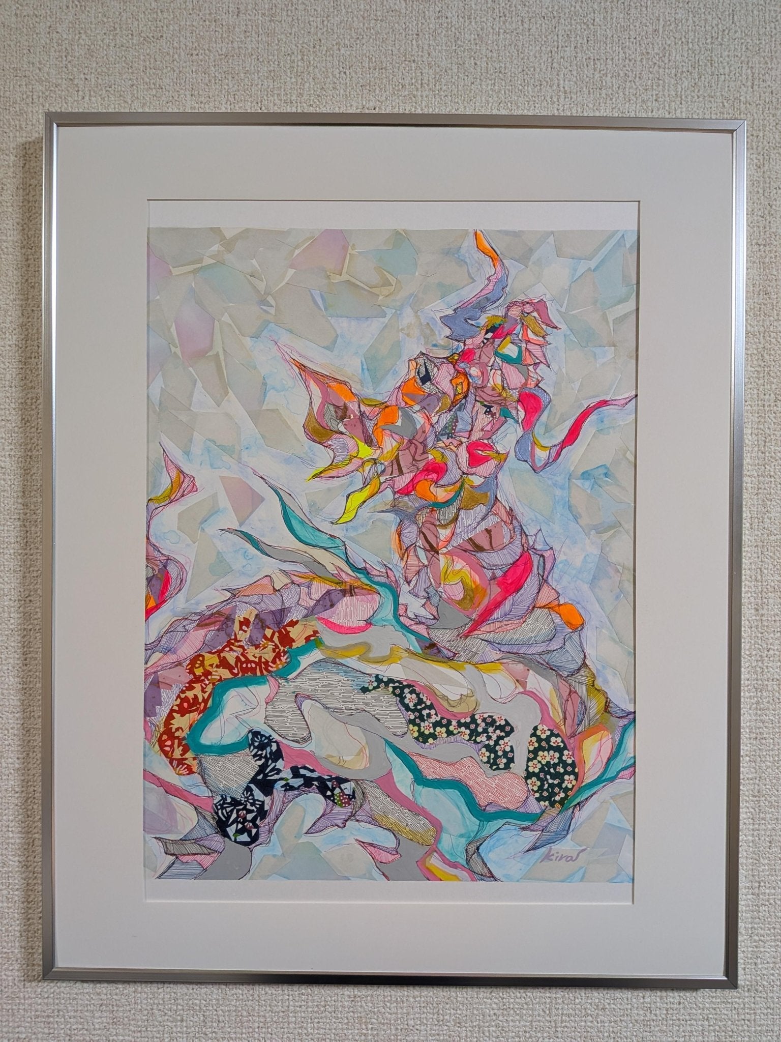 【駆ける】　頑張る人に(^^) アクリル画　原画の販売です アクリル画を購入——作家直販・一点もの原画 | FROM ARTIST
