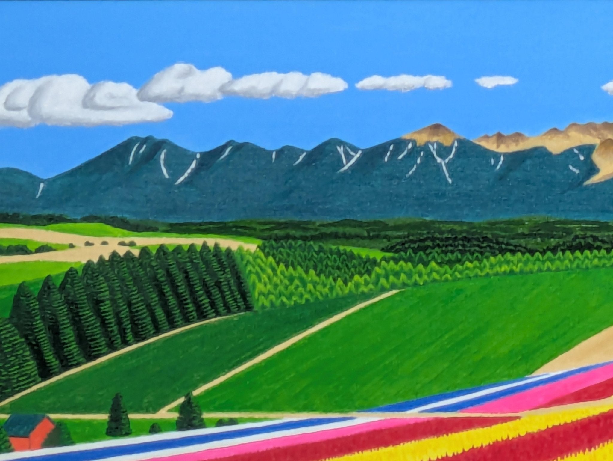 絵画の通販、購入ならFROM ARTIST/作品名：十勝連峰と四季彩の丘/作家