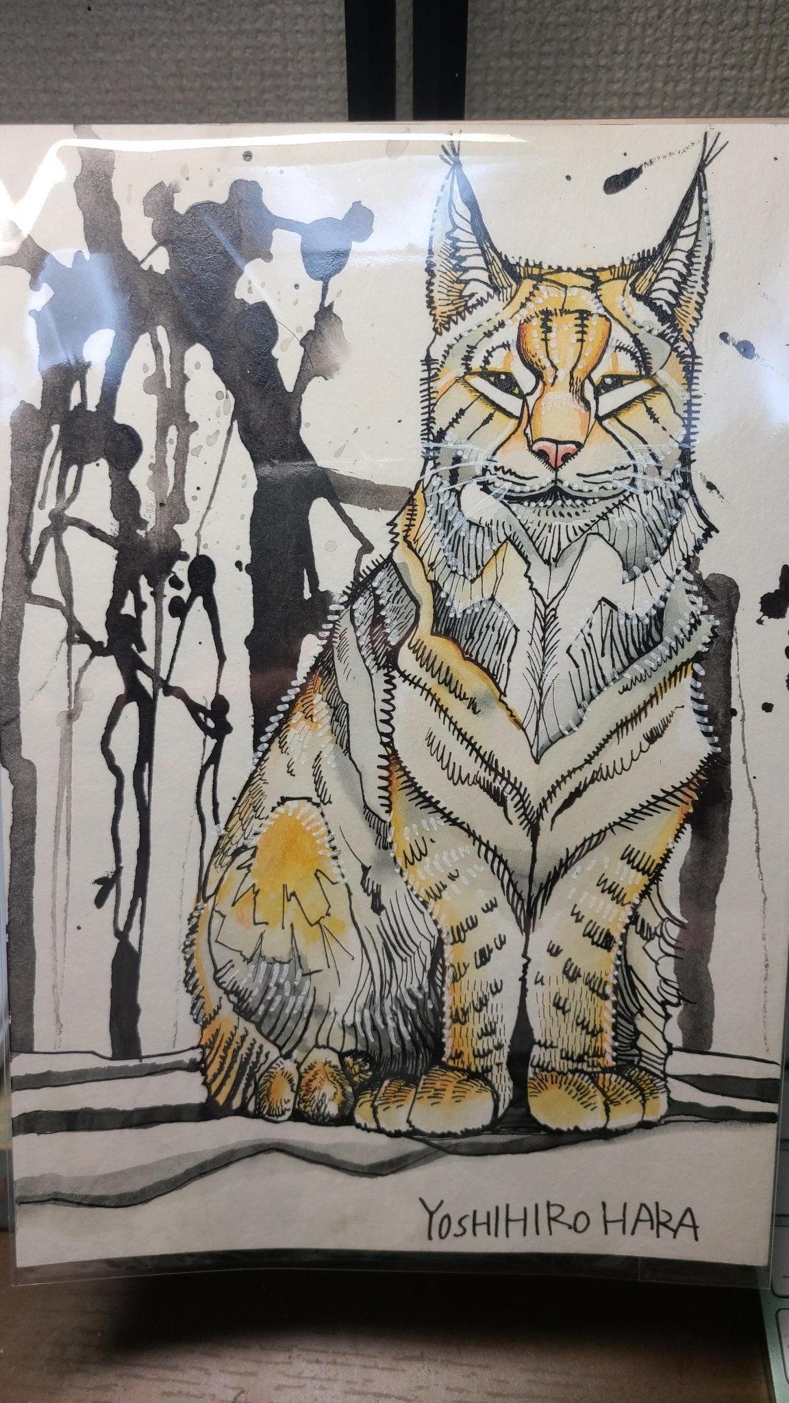 絵画の通販、購入ならFROM ARTIST/作品名：シベリアオオヤマネコ(名前