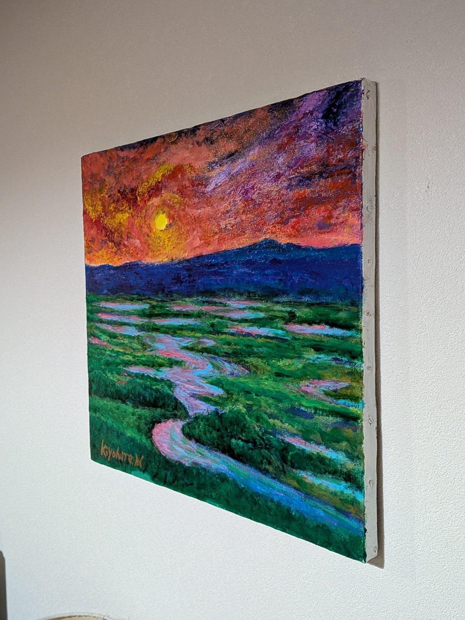 絵画の通販、購入ならFROM ARTIST/作品名：釧路湿原の夕日/作家名