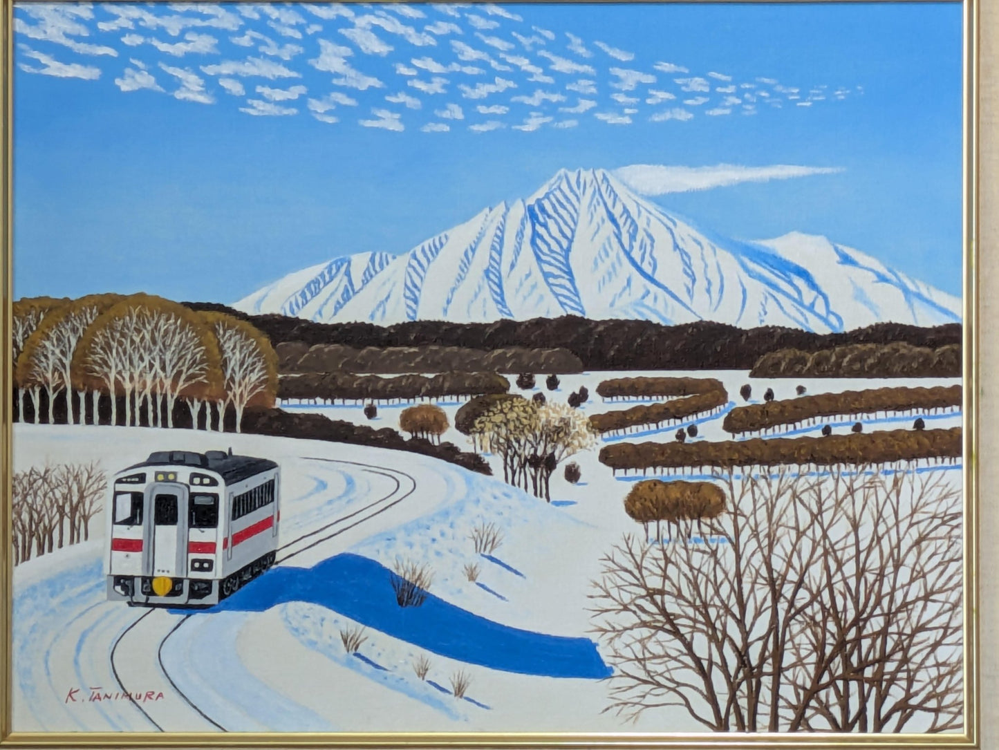 利尻島と走る電車 - FROM ARTIST