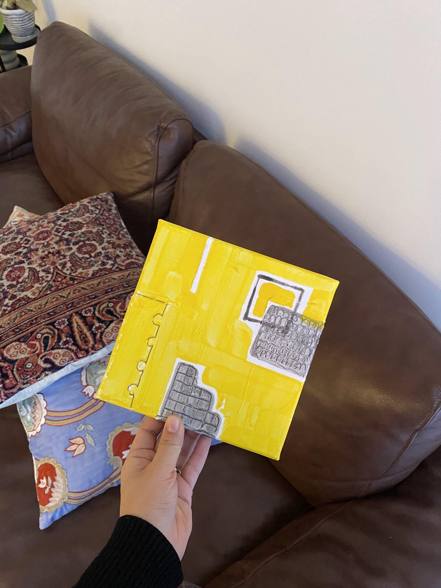 グレーとイエローのリズム　スクエア　イエローベースタイプ - FROM ARTIST