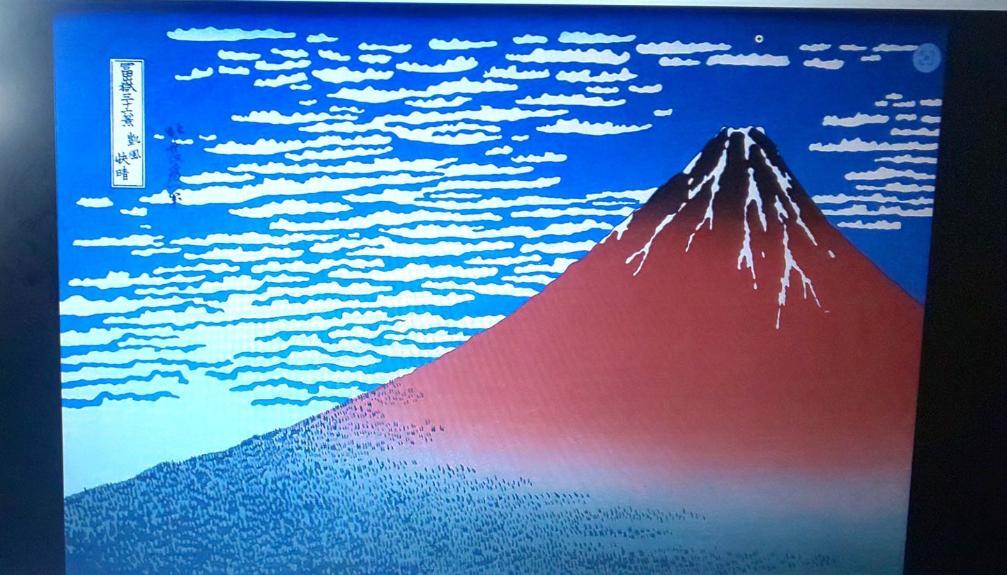 立体絵画「赤富士と浮雲」 - FROM ARTIST