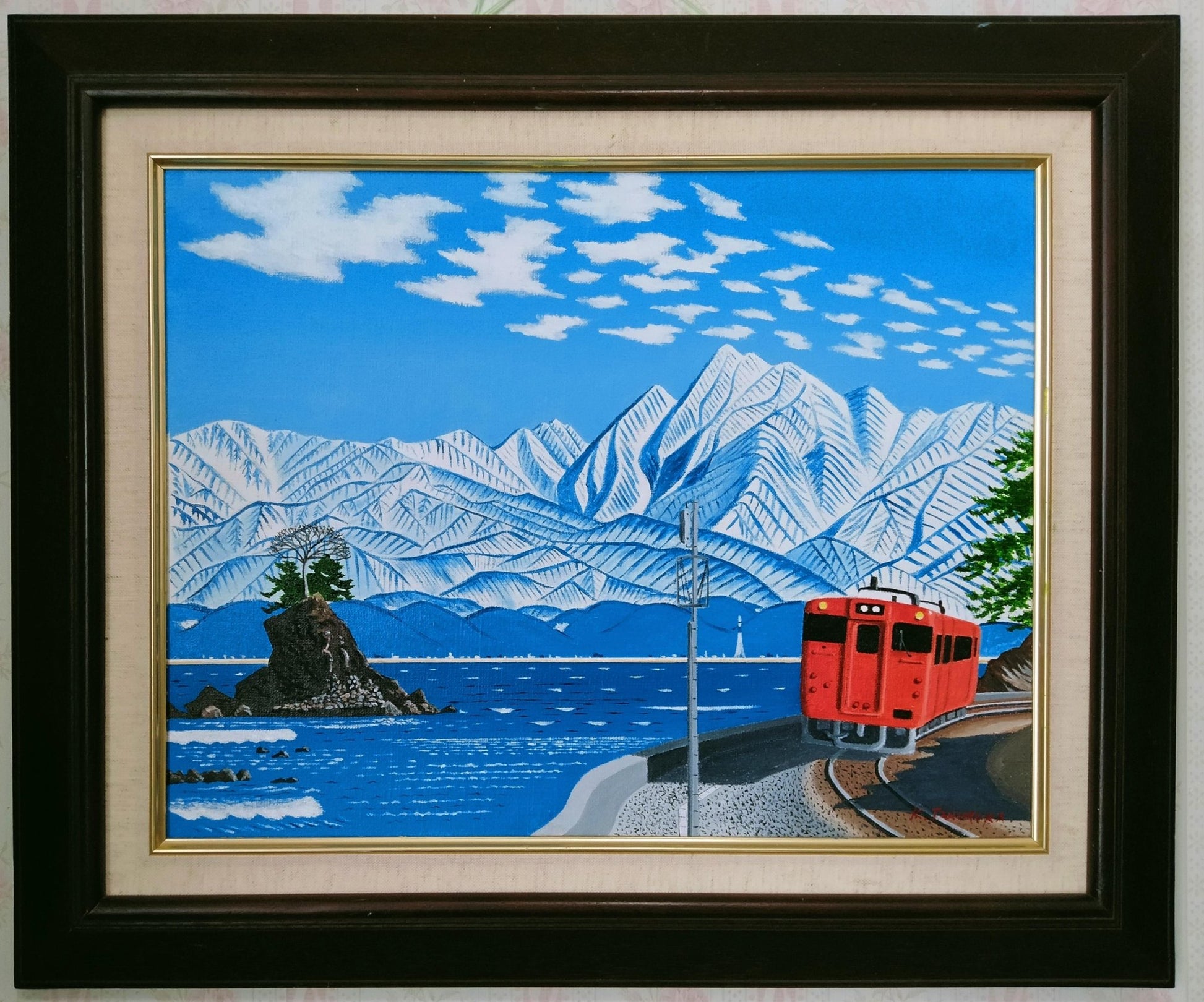 雨晴れ海岸を走る電車 - FROM ARTIST