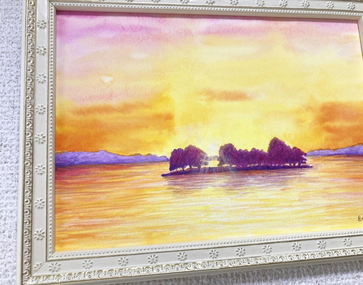 絵画の通販、購入ならFROM ARTIST/作品名：宍道湖の夕陽/作家名：陽