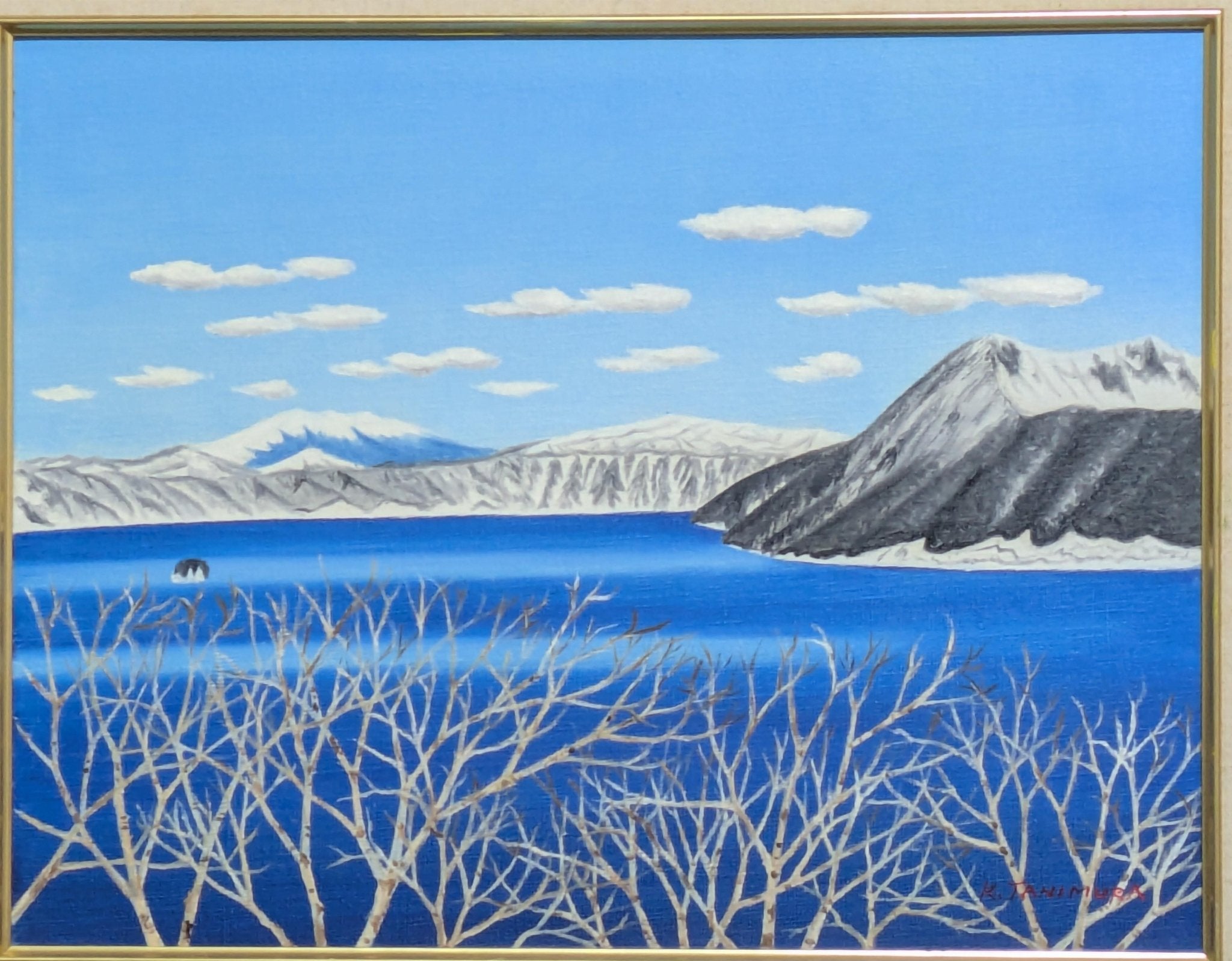 絵画の通販、購入ならFROM ARTIST/作品名：冬の摩周湖/作家名：谷村一男