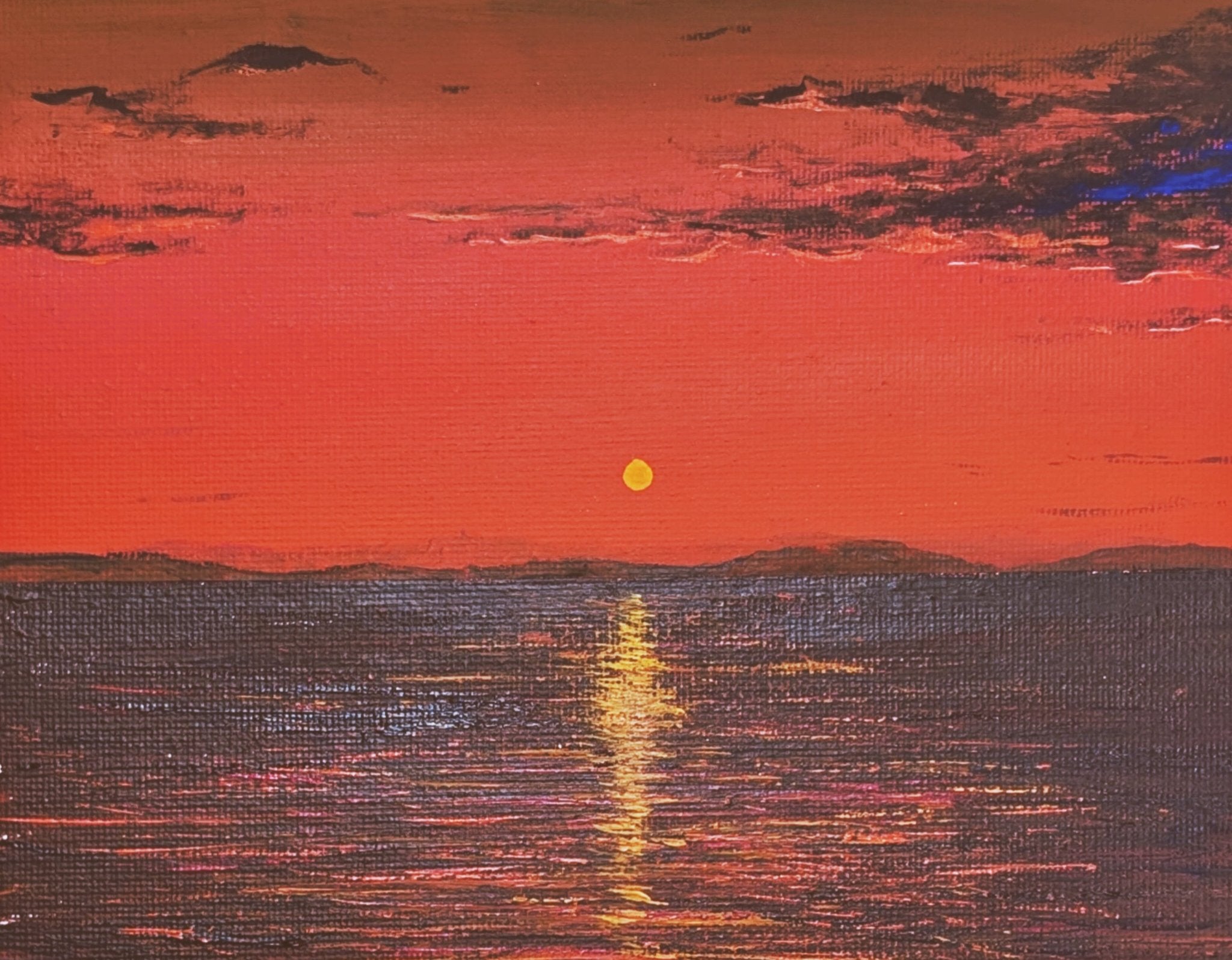 アクリル絵画 □ アクリル画 OKINAWA 21 a □ （アクリル画『水』）