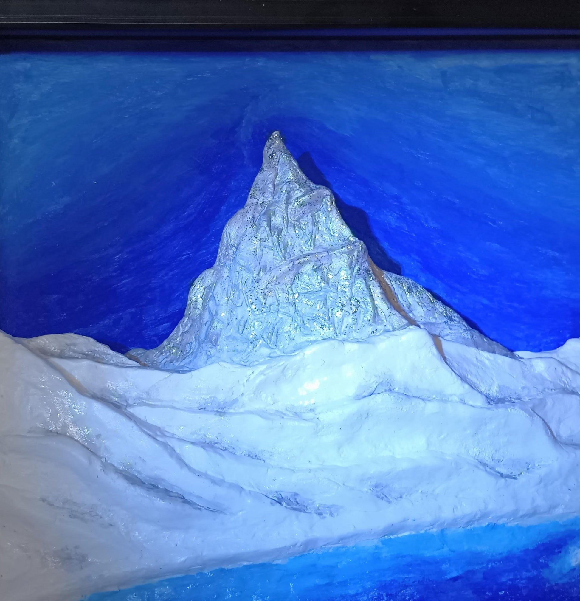 立体絵画「冬のマッターホルン」 - FROM ARTIST