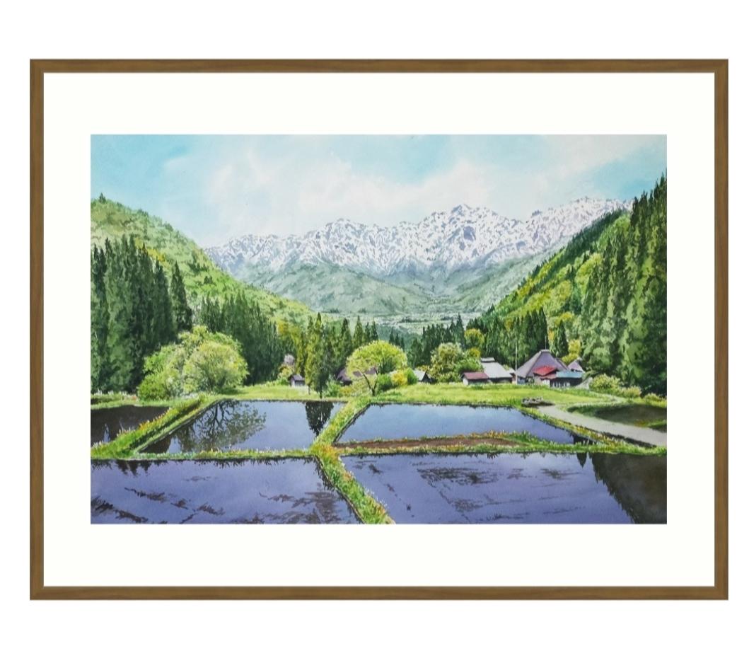 残雪望む棚田 - FROM ARTIST