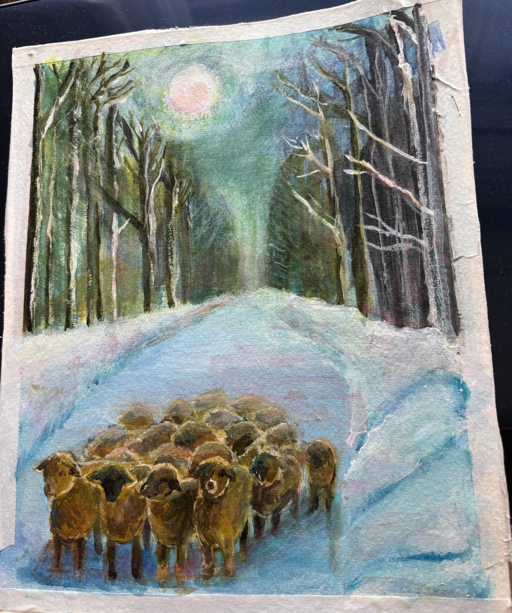 【駆ける】　頑張る人に(^^) アクリル画　原画の販売です 原画「かみひこうきで冒険！ 」150×150mm アクリル画 - メルカリ