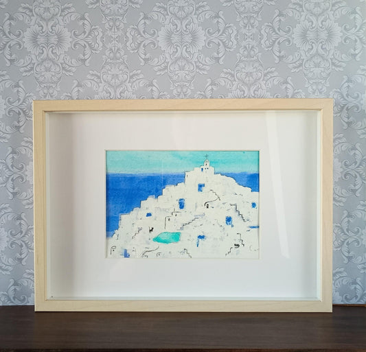 青い海とギリシアの街　サントリーニ - FROM ARTIST