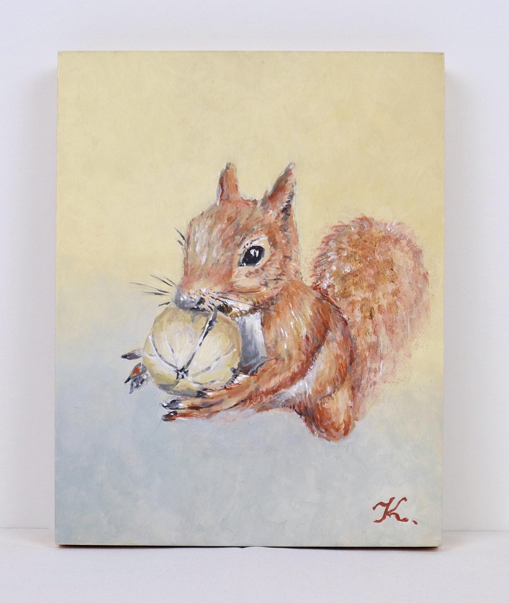 小さな生き物たちシリーズ「リスの朝ご飯」 - FROM ARTIST