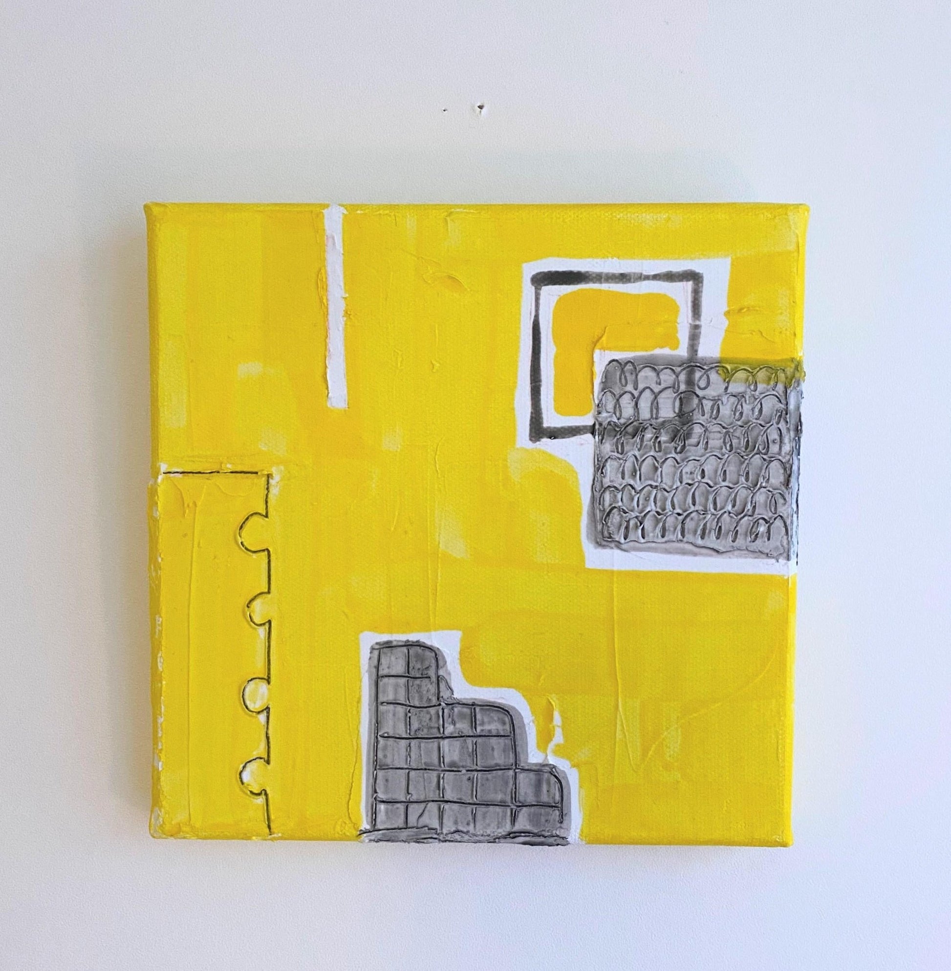 グレーとイエローのリズム　スクエア　イエローベースタイプ - FROM ARTIST