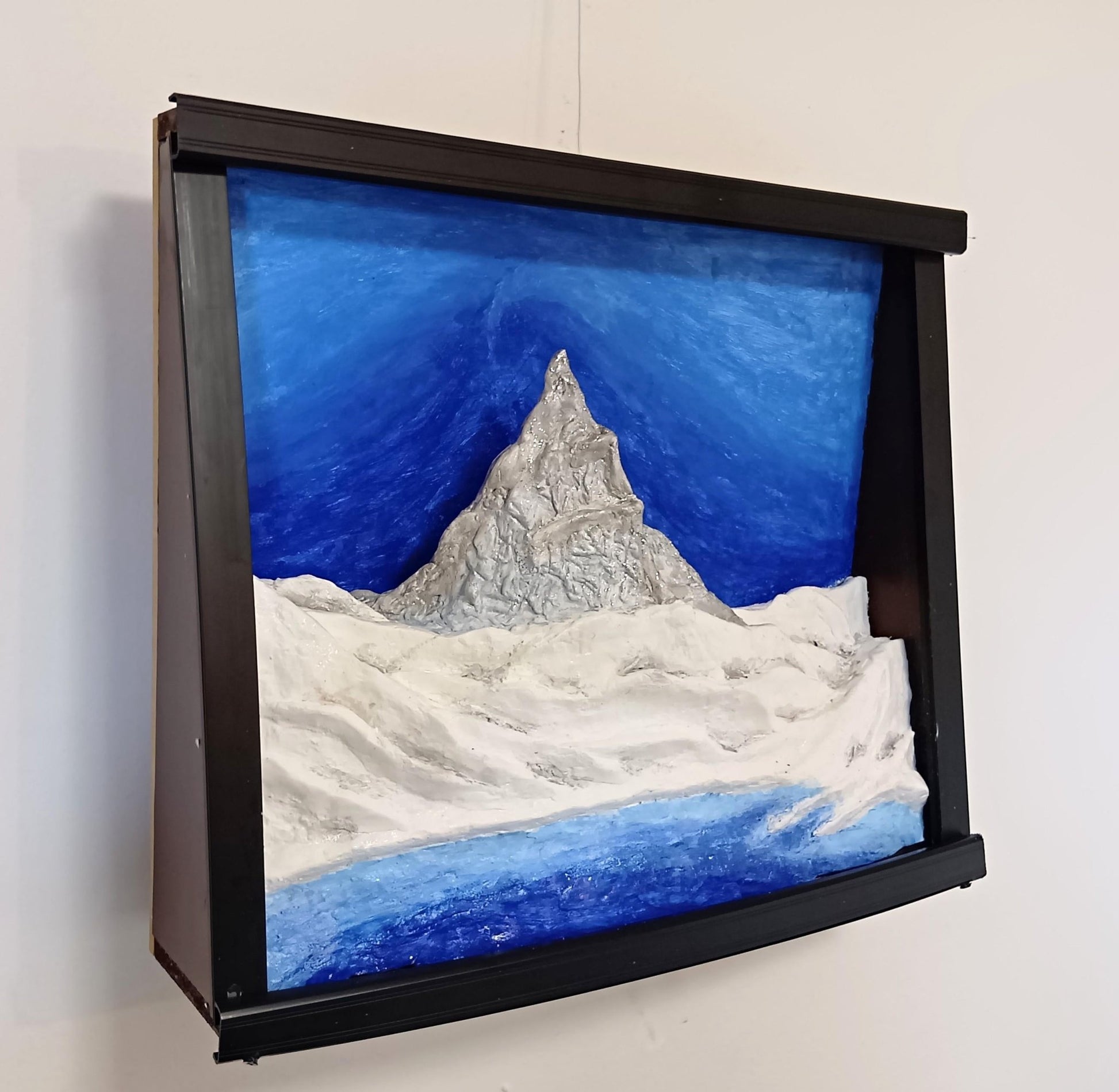 立体絵画「冬のマッターホルン」 - FROM ARTIST