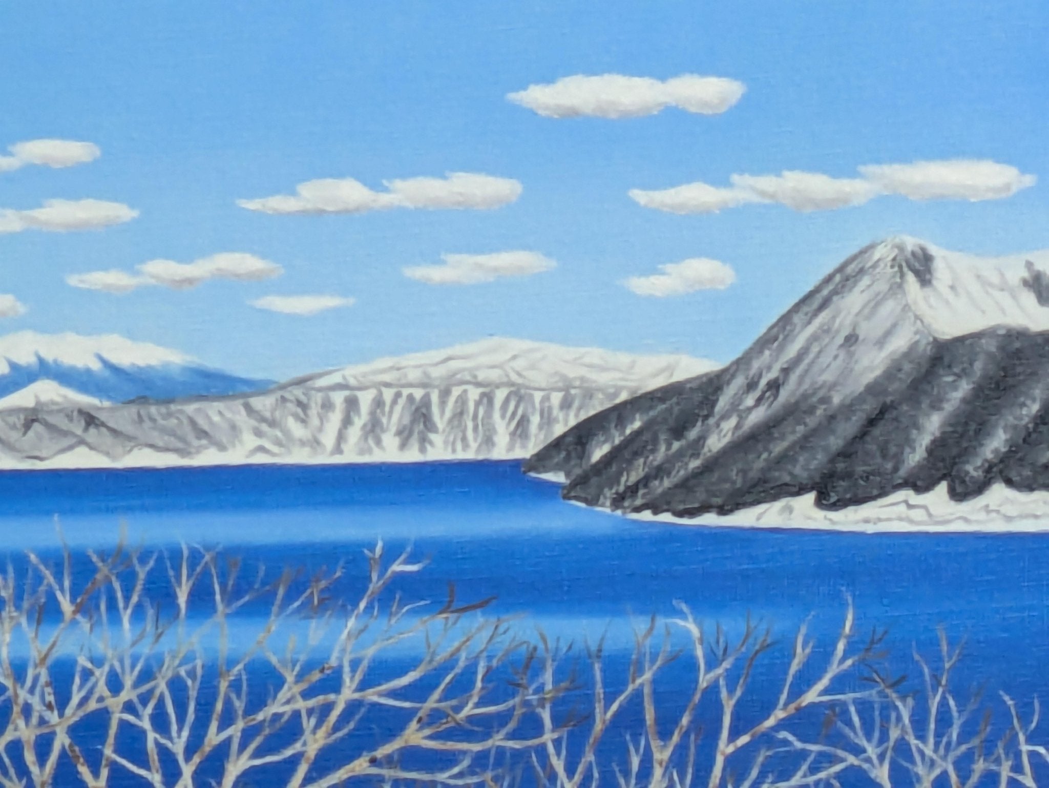 絵画の通販、購入ならFROM ARTIST/作品名：冬の摩周湖/作家名：谷村一男