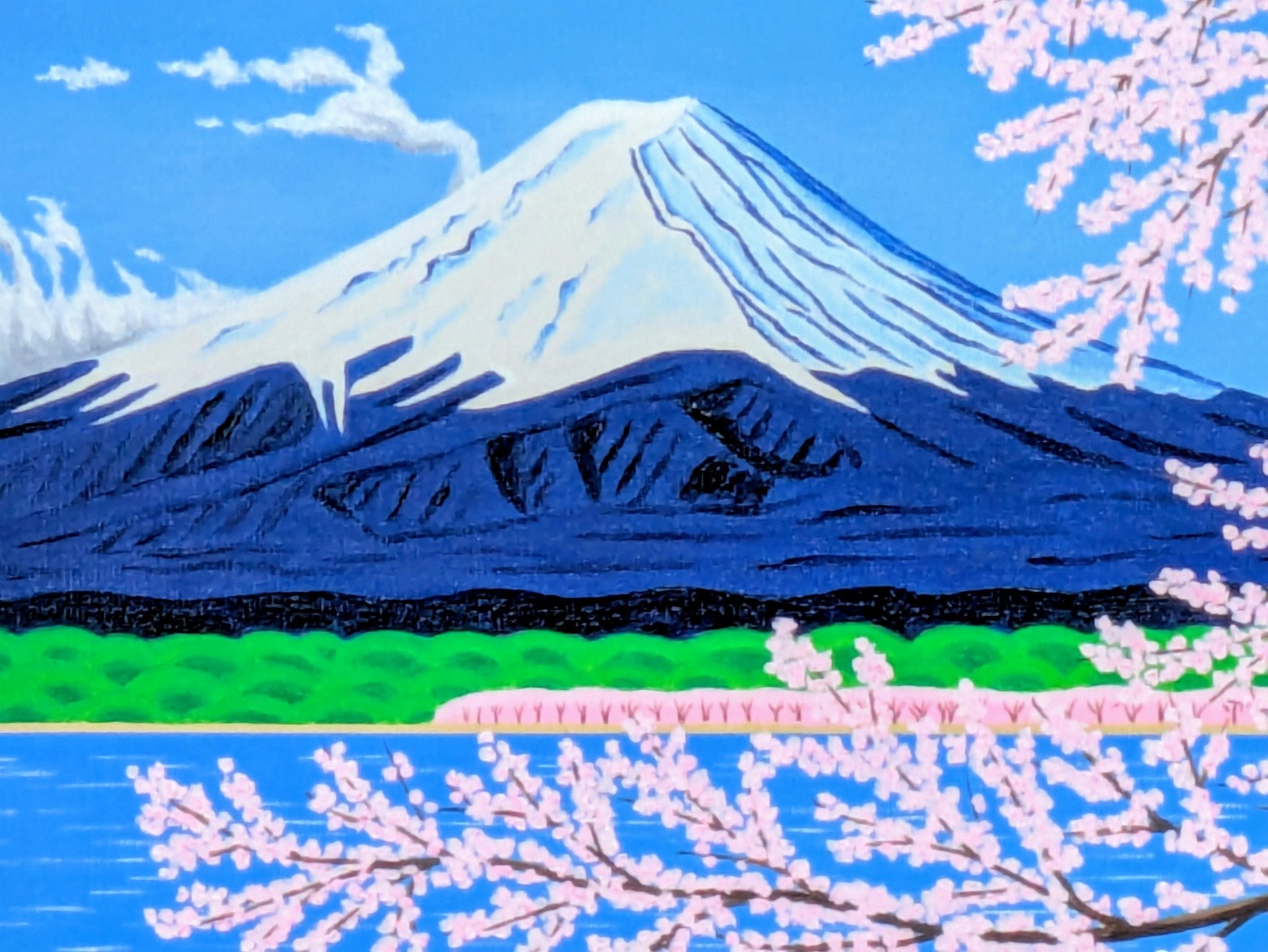 絵画の通販、購入ならFROM ARTIST/作品名：富士山と満開の桜/作家名