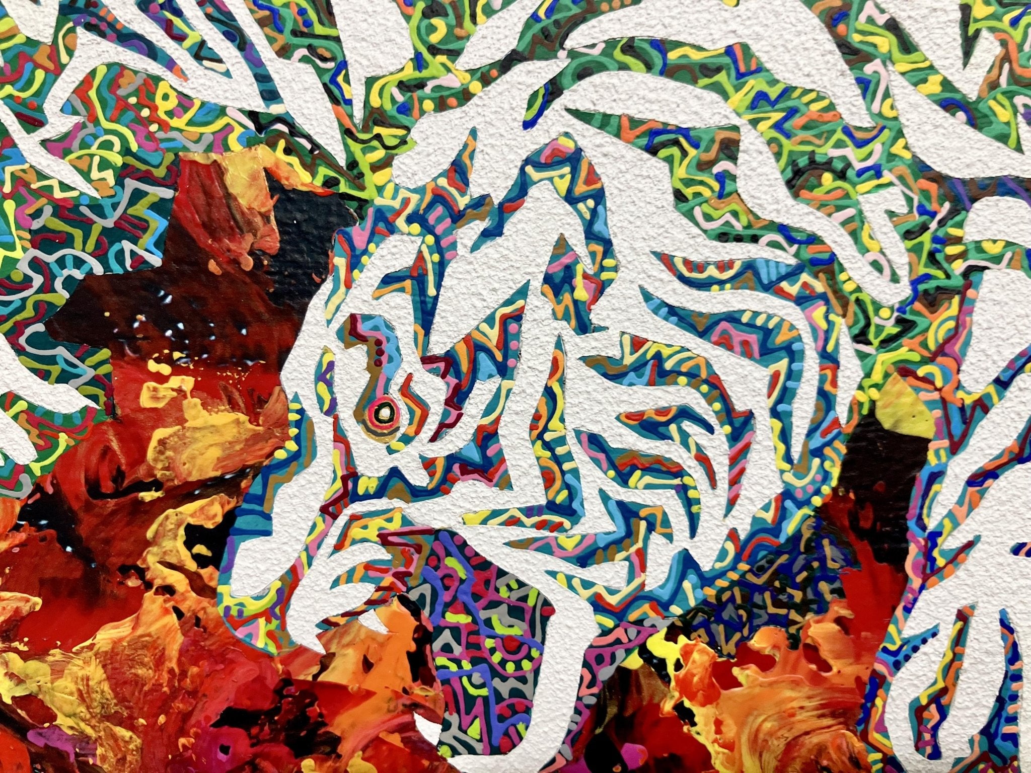 絵画の通販、購入ならFROM ARTIST/作品名：虎伏炎壌/作家名：idogaeru