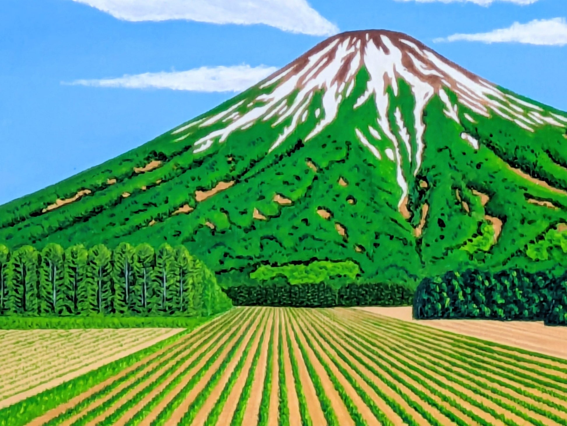残雪のある羊蹄山 - FROM ARTIST