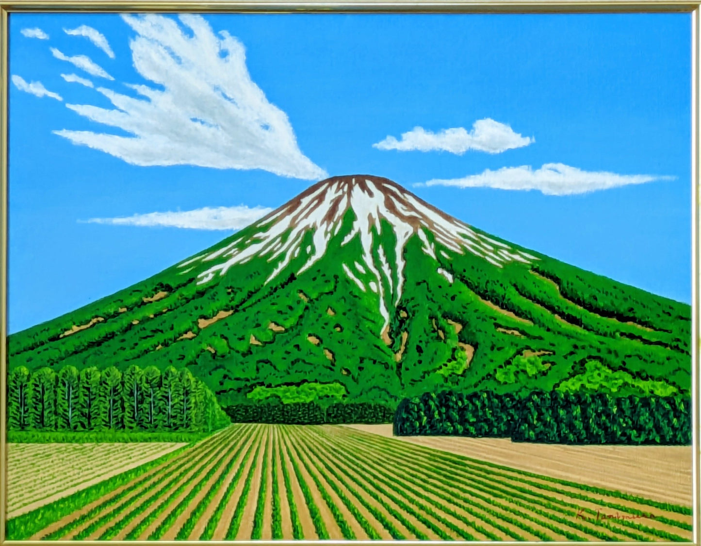 残雪のある羊蹄山 - FROM ARTIST