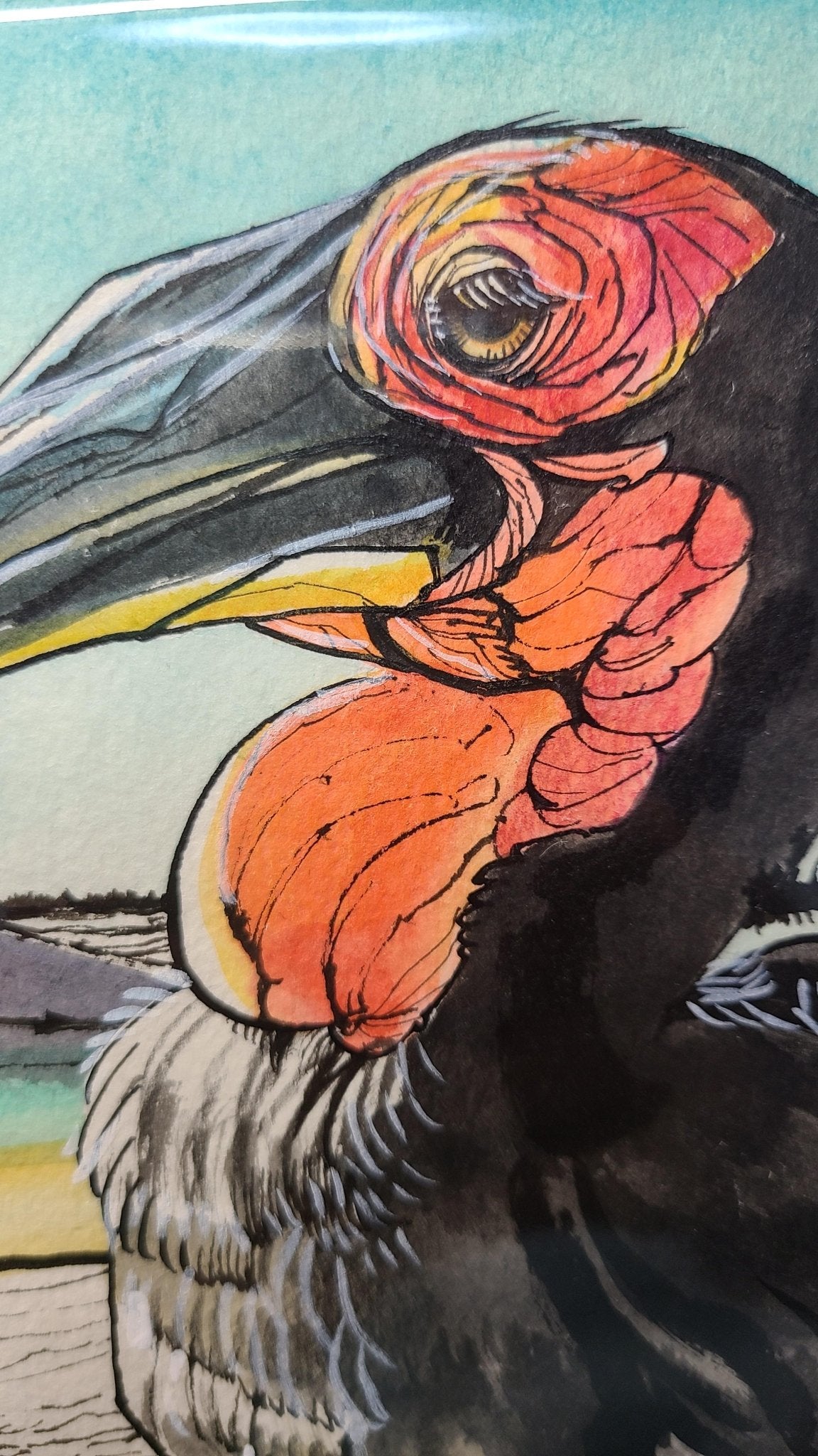 絵画の通販、購入ならFROM ARTIST/作品名：ミナミジサイチョウ/作家名
