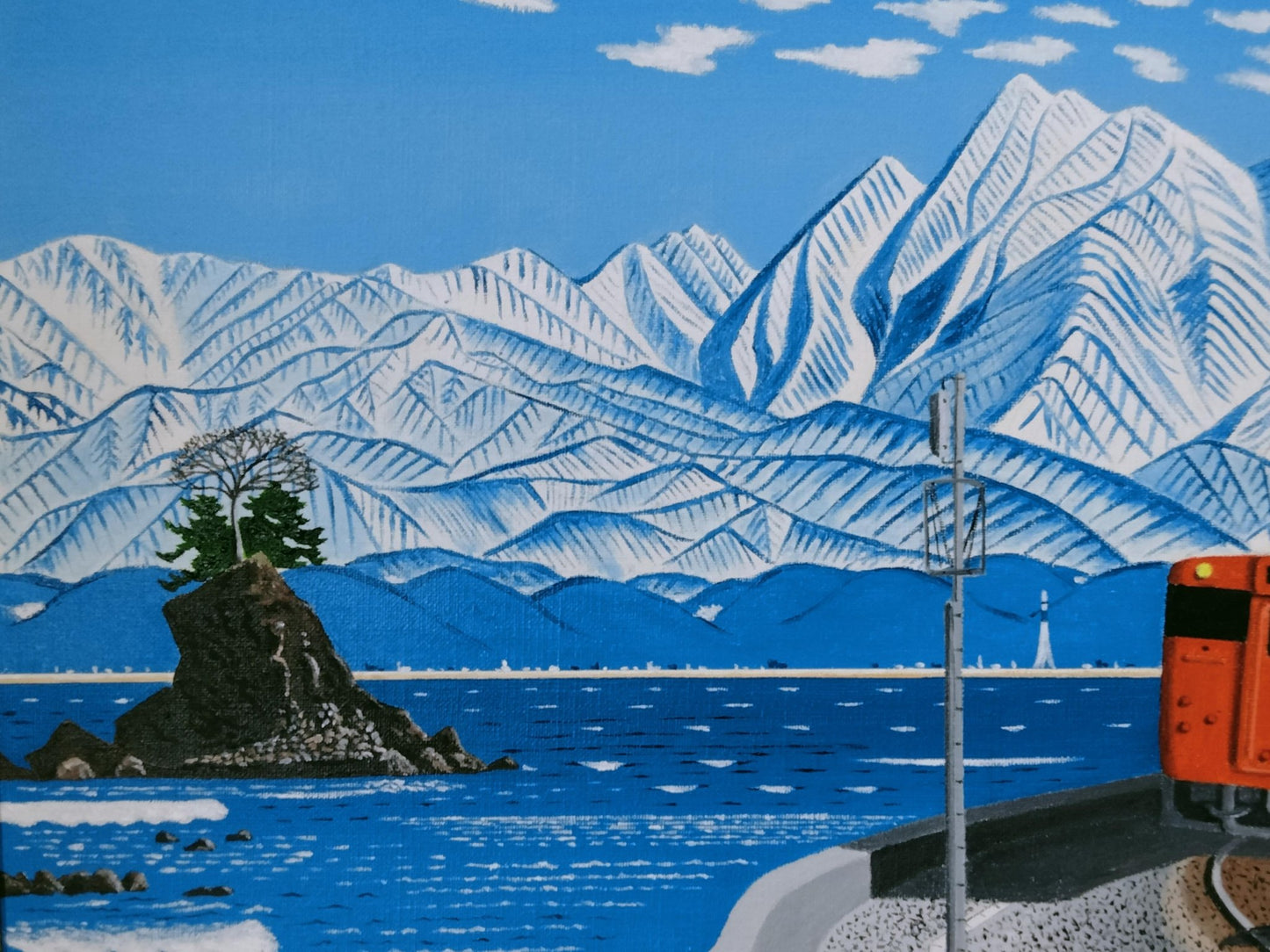 雨晴れ海岸を走る電車 - FROM ARTIST