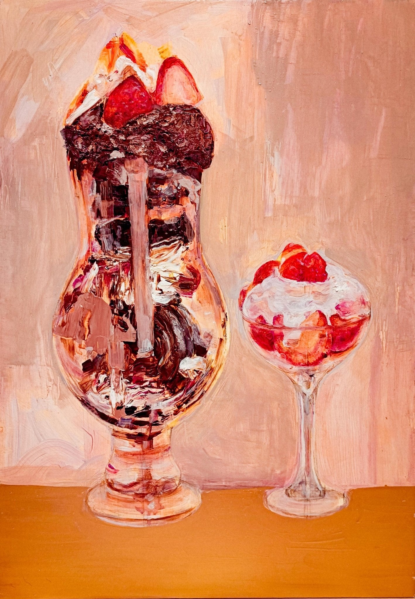 The painting of two parfait - FROM ARTIST