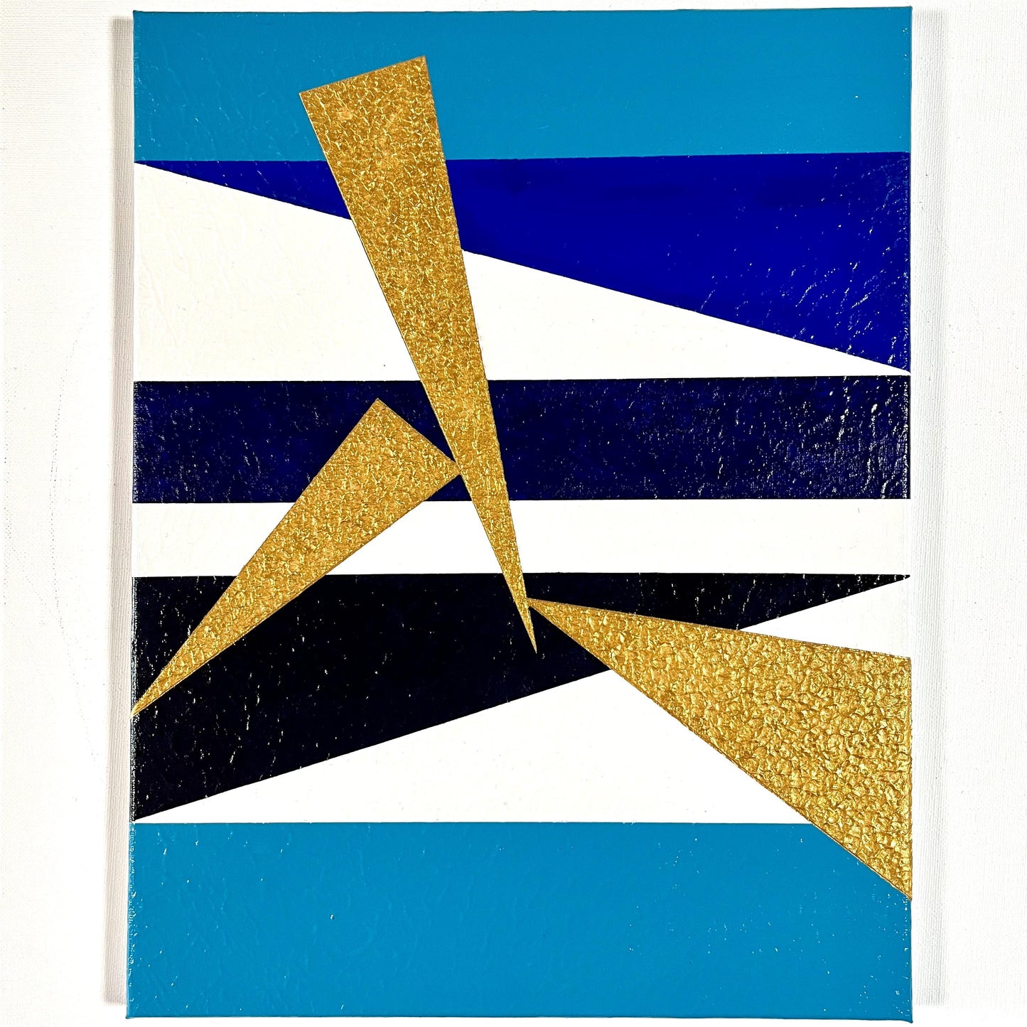 3 triangle （gold-blue） - FROM ARTIST