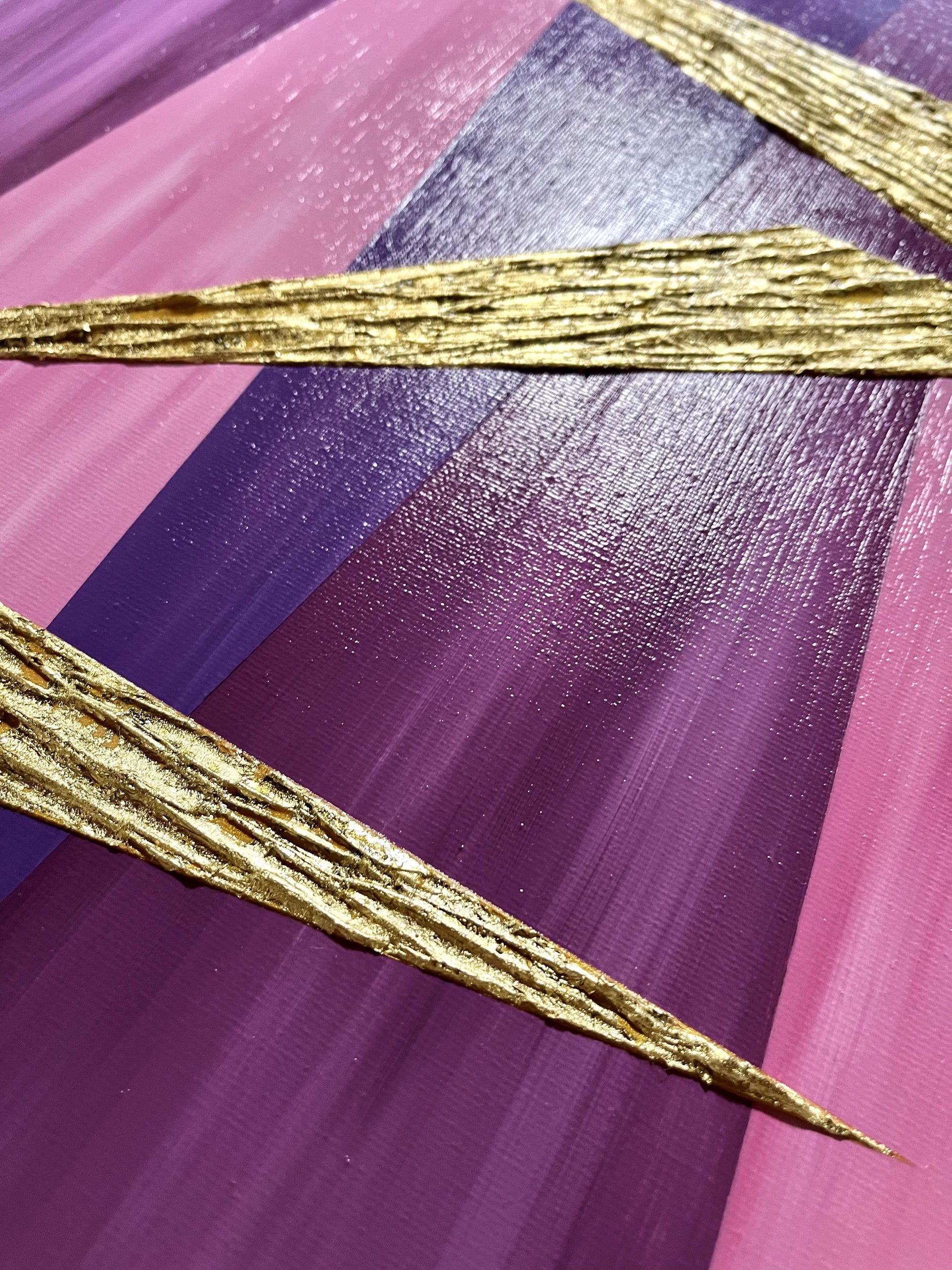 3 triangle （gold-pink） - FROM ARTIST