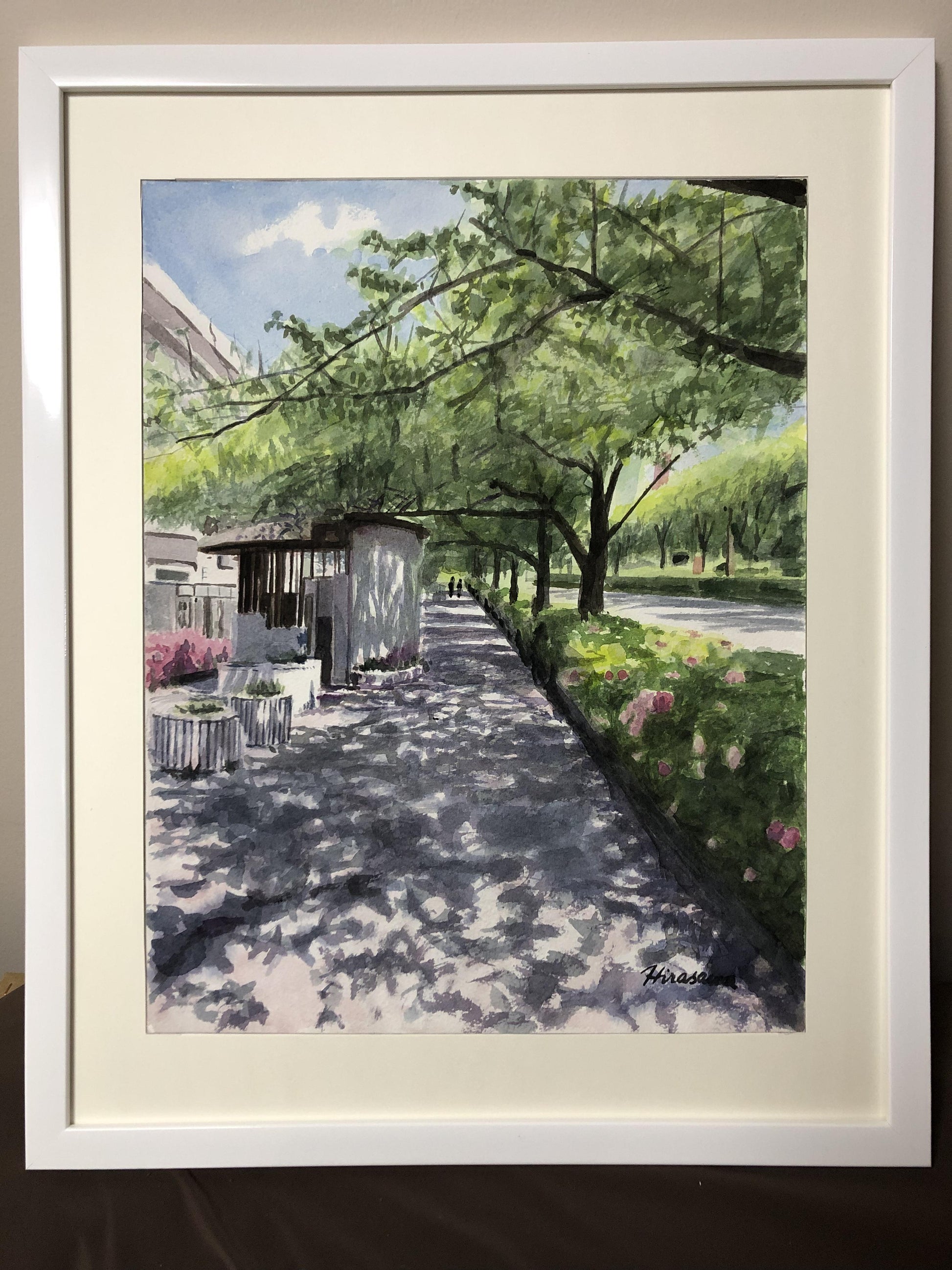 新緑の5月 桜通りの歩道 - FROM ARTIST