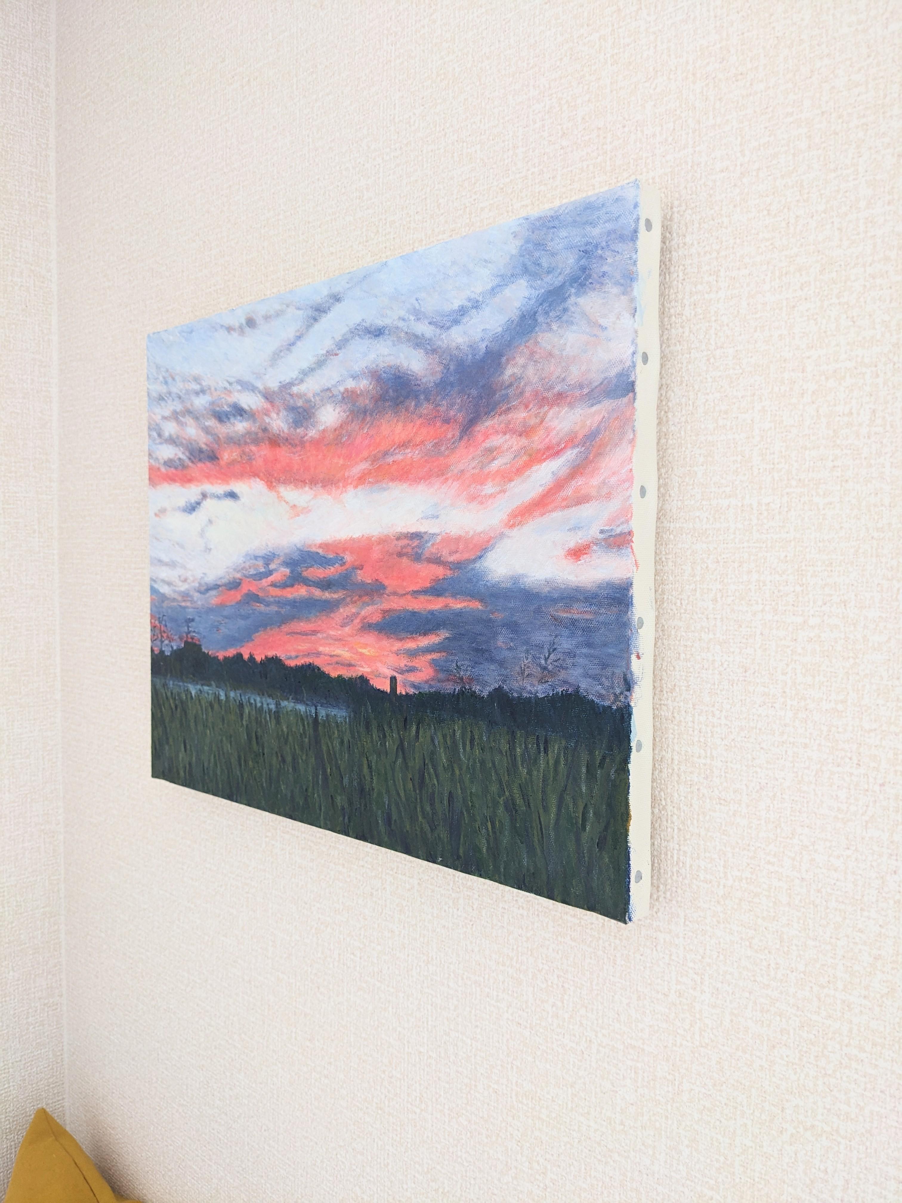 燃えるような夕日(Burning sunset)』／Hama／現代アート、絵画の購入